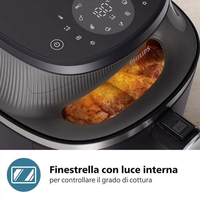 PHILIPS - Friggitrice ad aria AIRFRYER SERIE 3000 NA342/00-Nero