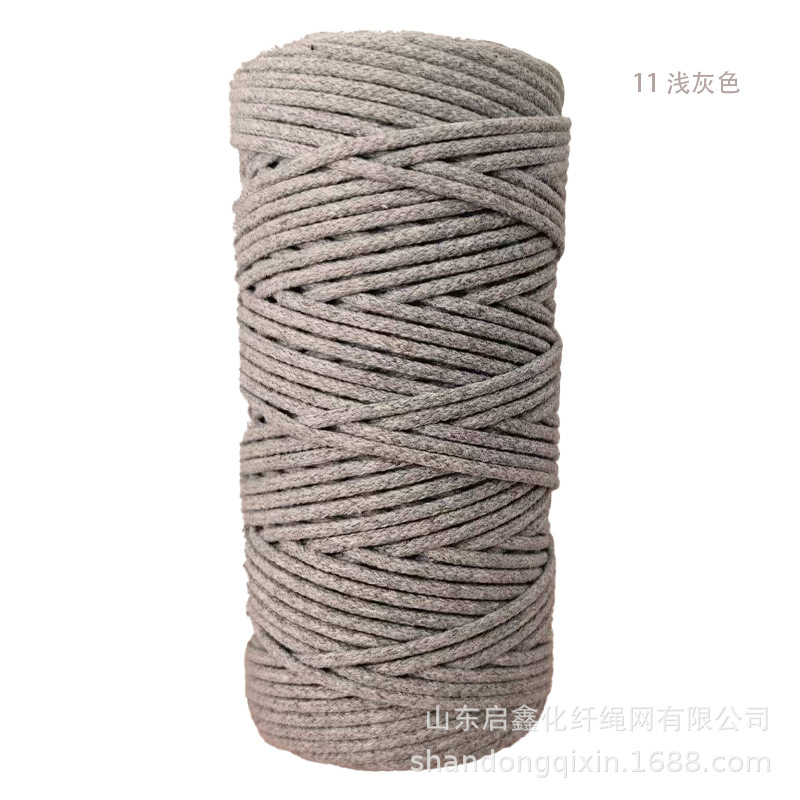 Braided rope drawstring decorative tapestry rope tag rope colored cotton rope
