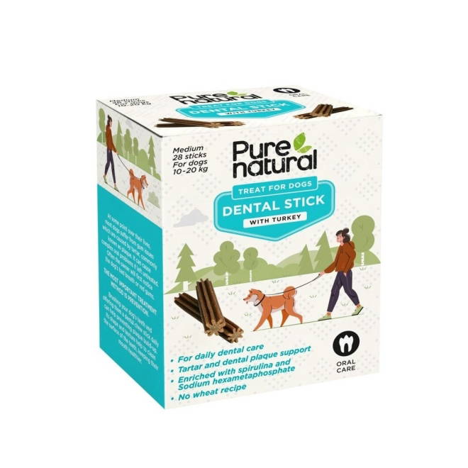 Purenatural Dental Sticks Kalkun 28 stk