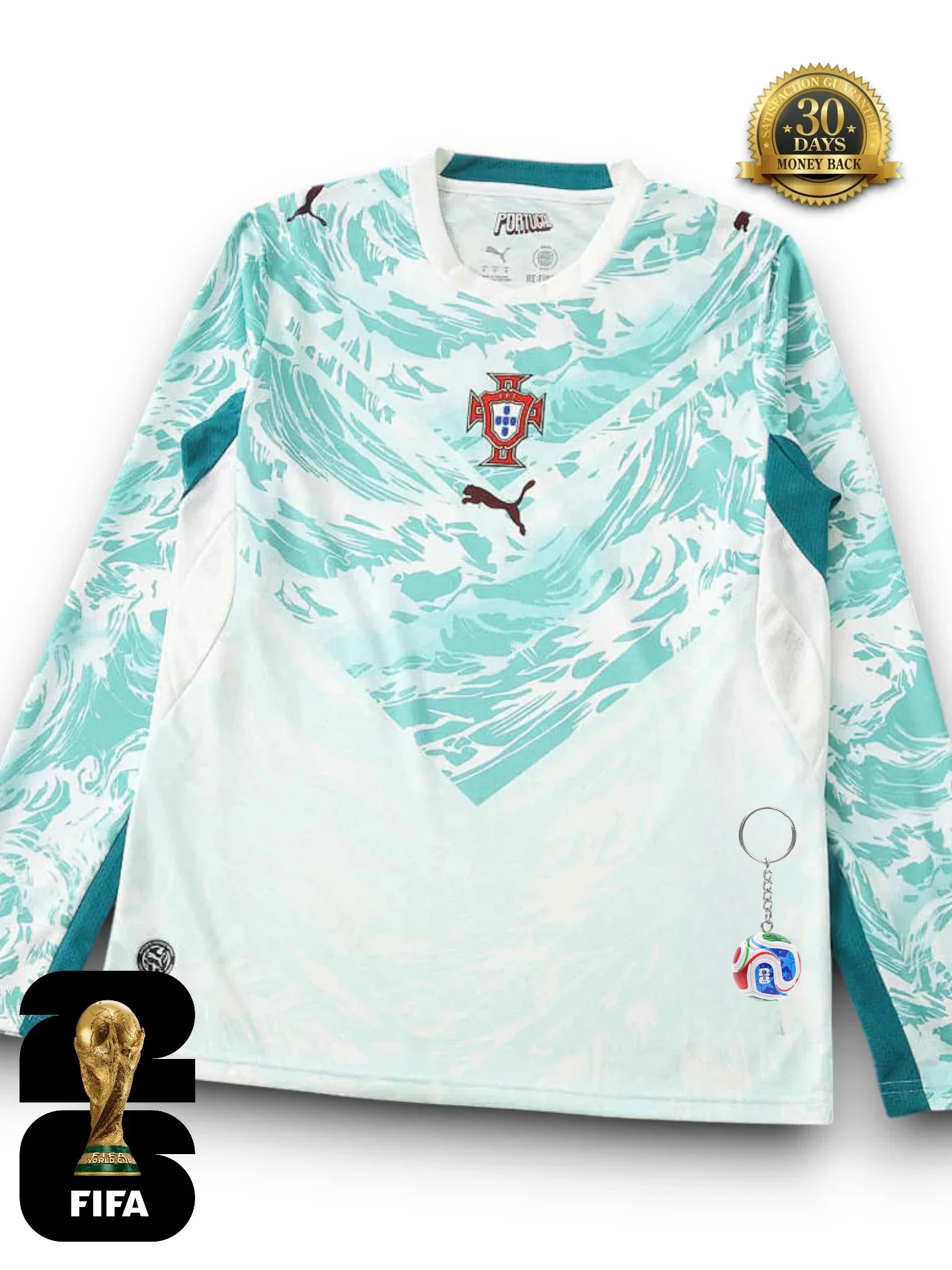 Portugal World Cup 2026 Away Jersey - Long Sleeve