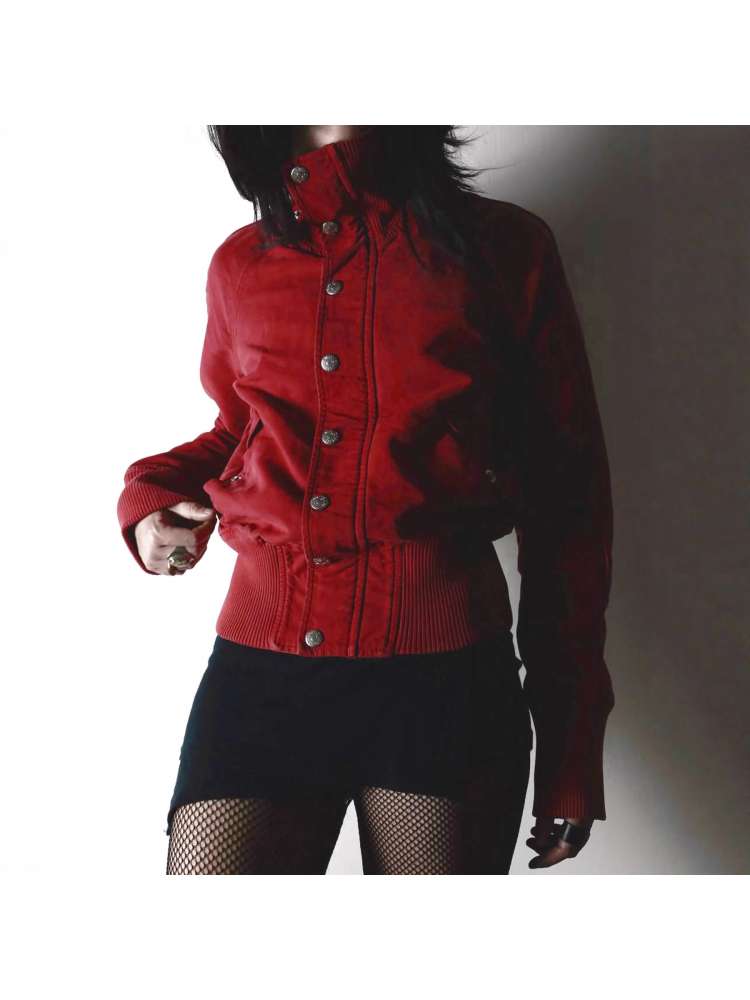 Frayed Solid Color European Jackets