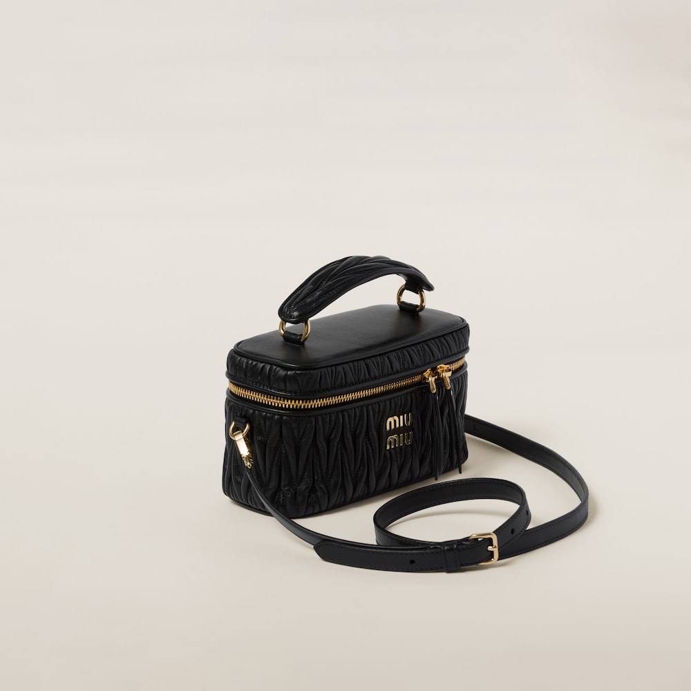 Matelassé nappa leather shoulder bag