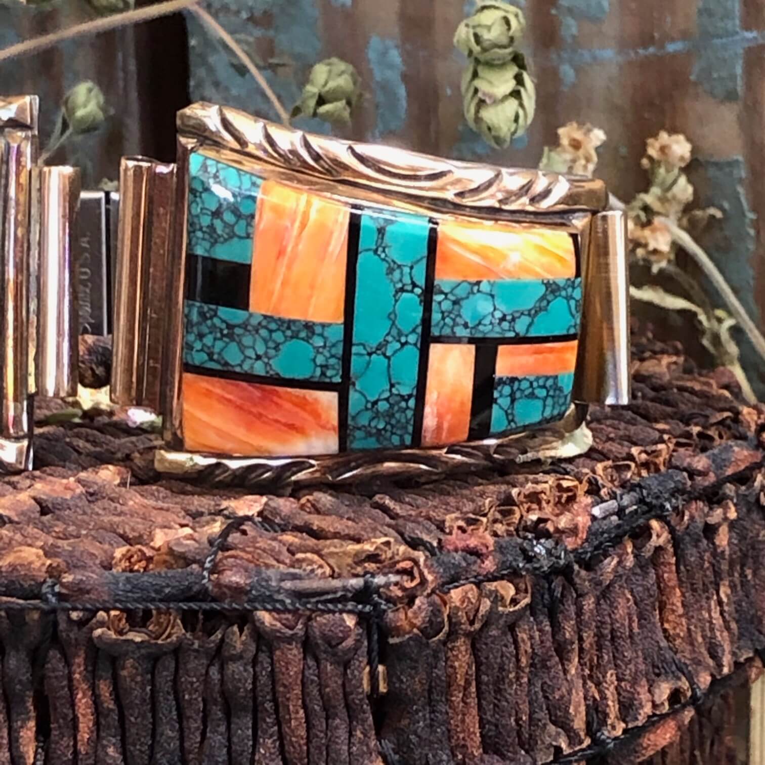 Sterling Silver 1/20 12k Gold Filled Navajo Watch Band