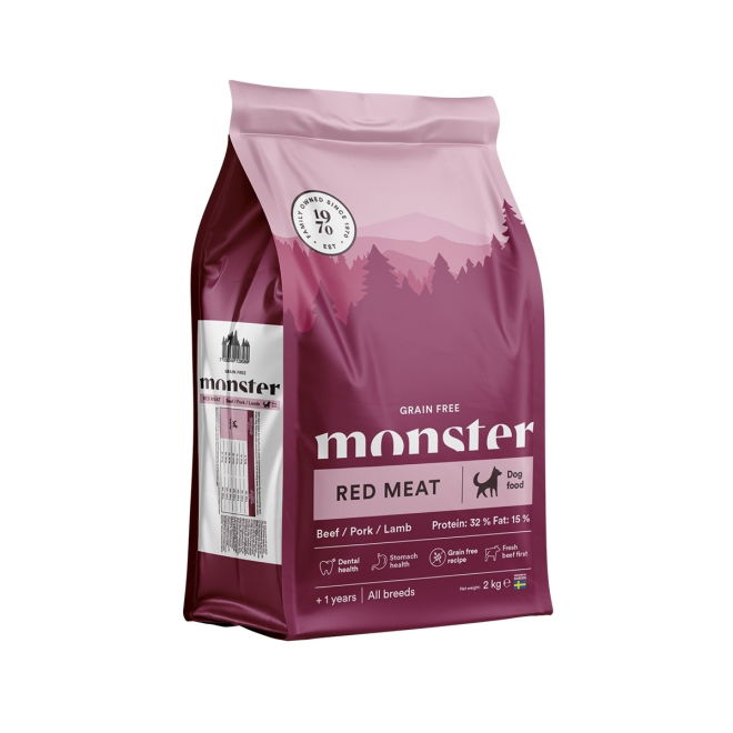 Monster Dog Adult Grain Free Red Meat Beef, Pork & Lamb