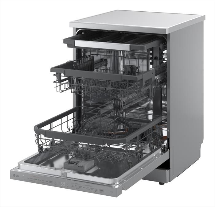 LG - Lavastoviglie DF375HVS Classe A 14 coperti-Argento