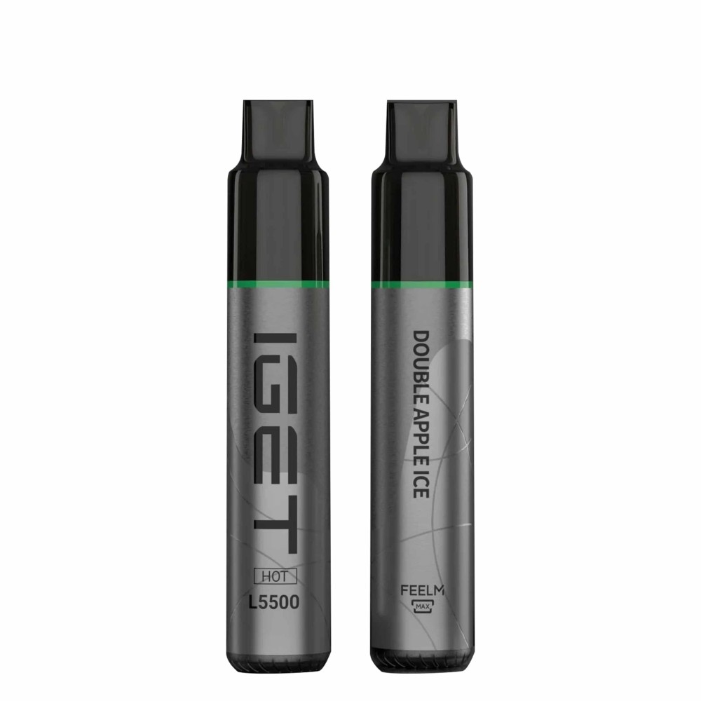 IGET HOT 5500 Puffs Double Apple Ice 2PCS