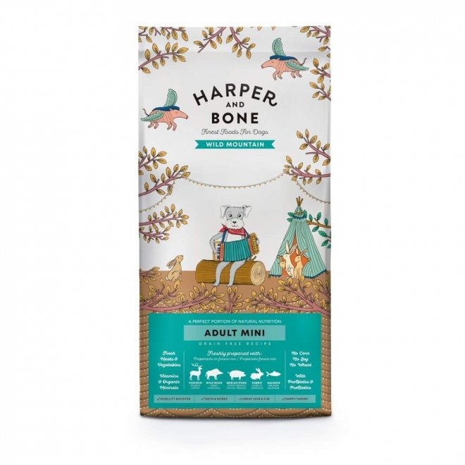Harper and Bone Dog Adult Mini Wild Mountain tørrfôr