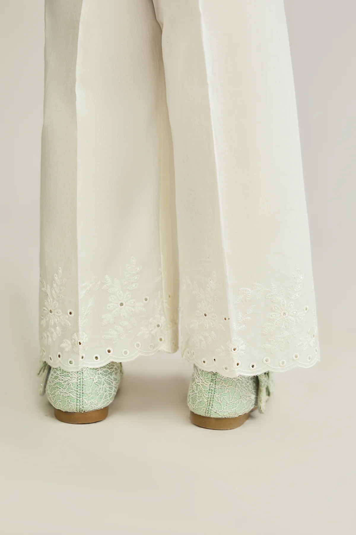 Embroidered Trousers - KPL770325IF