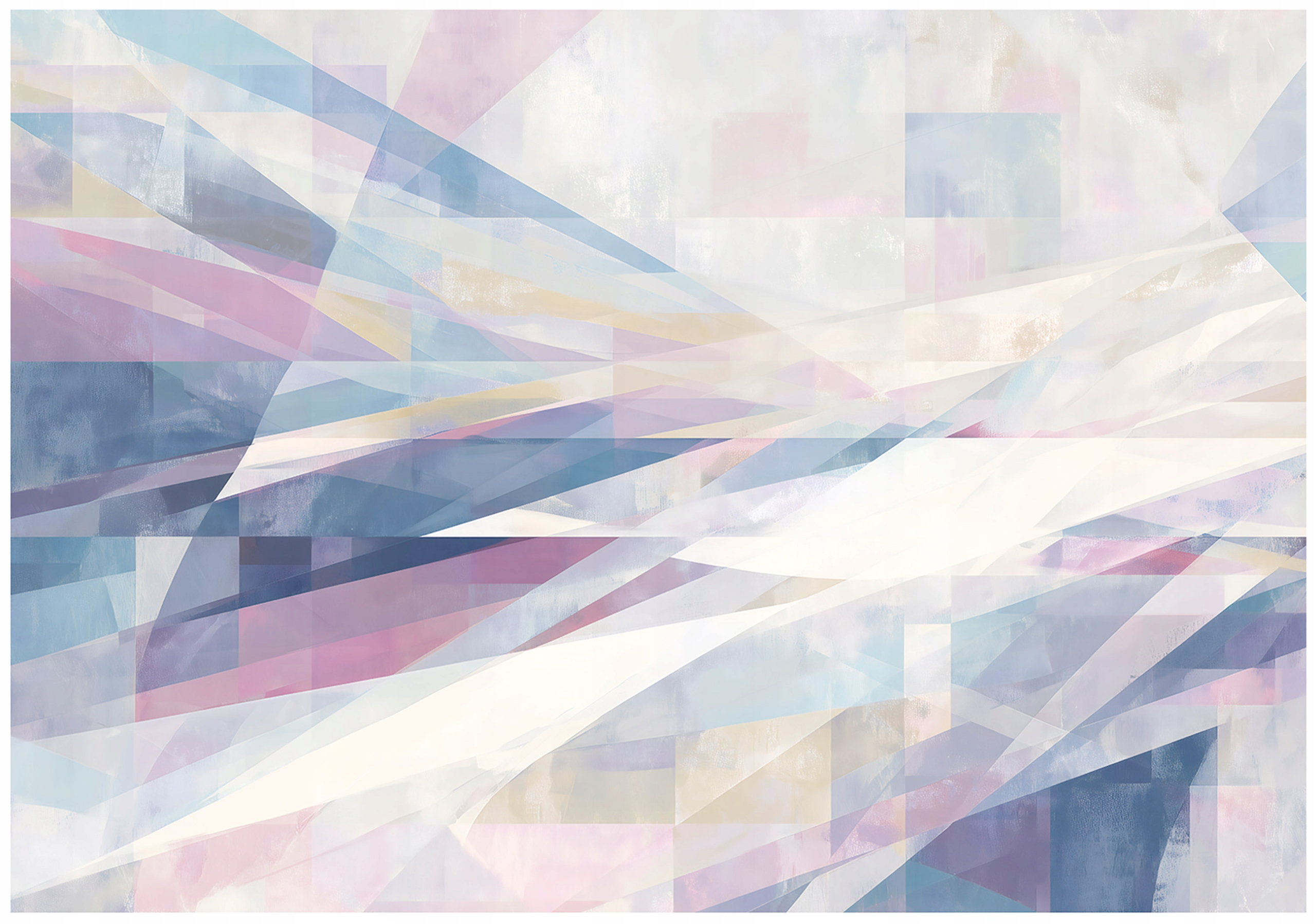 Abstract blue wall mural for the bedroom or living room, non-woven wallpaper,