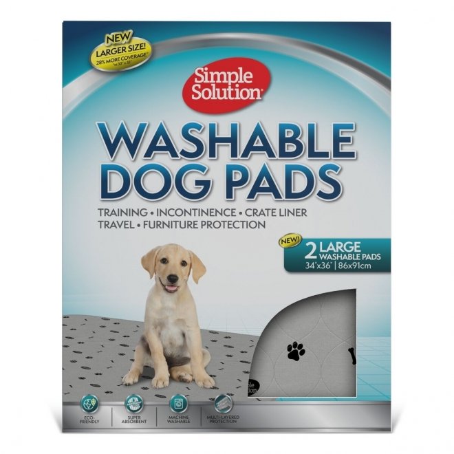 Simple Solution Washable Dog Pads, L 2 stk
