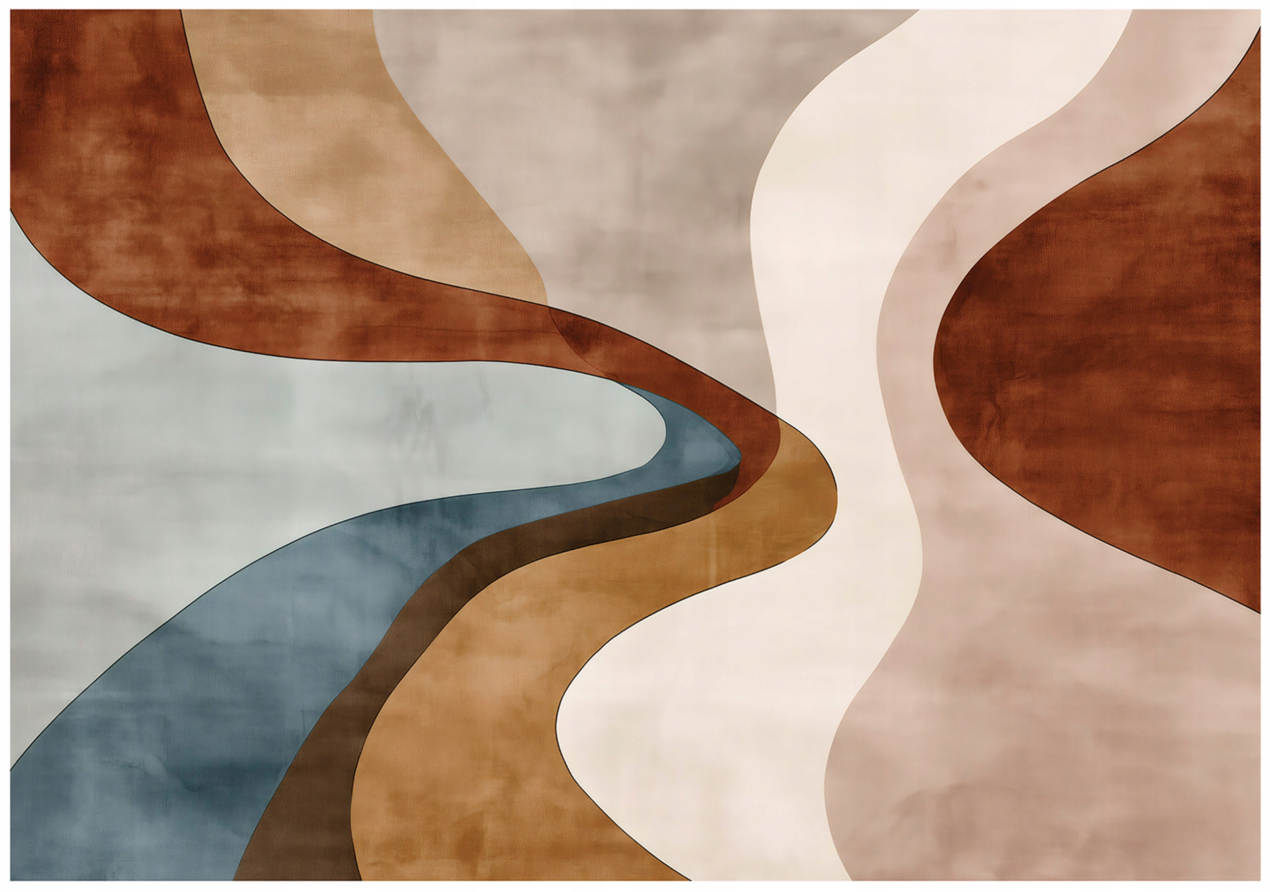 Art Deco abstract wall mural for bedroom or living room, non-woven wallpaper,