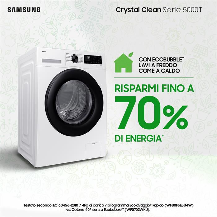 SAMSUNG - Lavatrice WW80CGC04DAEET 8 Kg Classe A-bianco