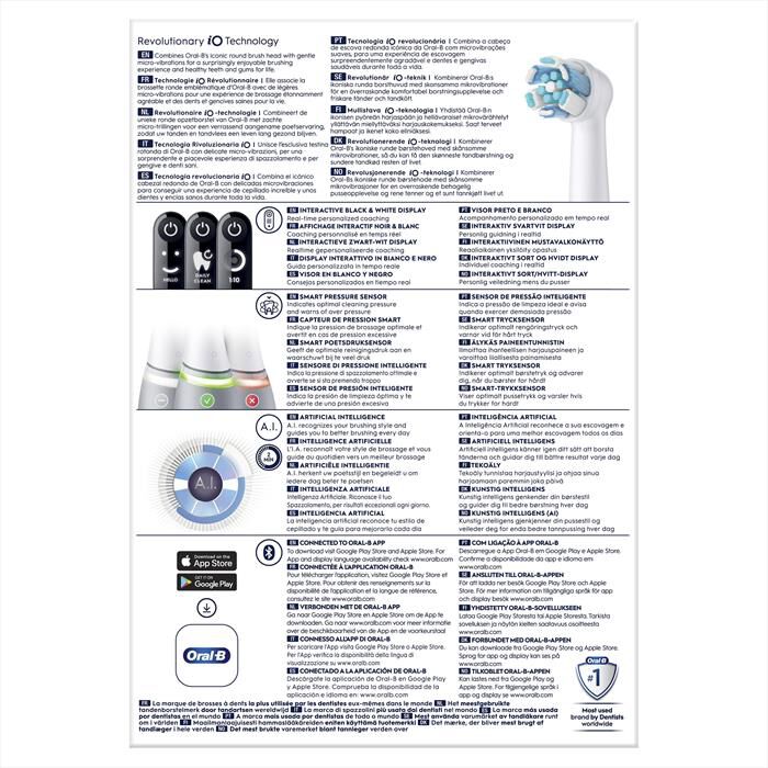 ORAL-B - Spazzolino elettrico ricaricabile IO 6S-Grigio