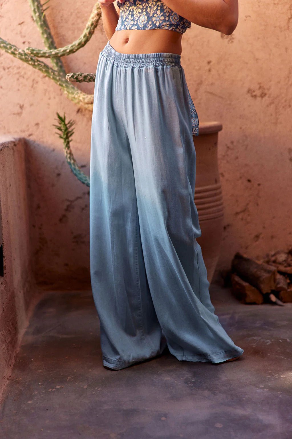 ‌Breeze Wide-Leg Tencel Pants