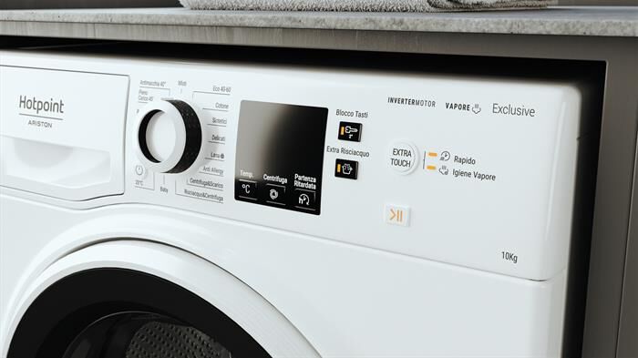 HOTPOINT ARISTON - Lavatrice ACTIVE 40 EU NR6410F WW IT 10 Kg - A-Bianco
