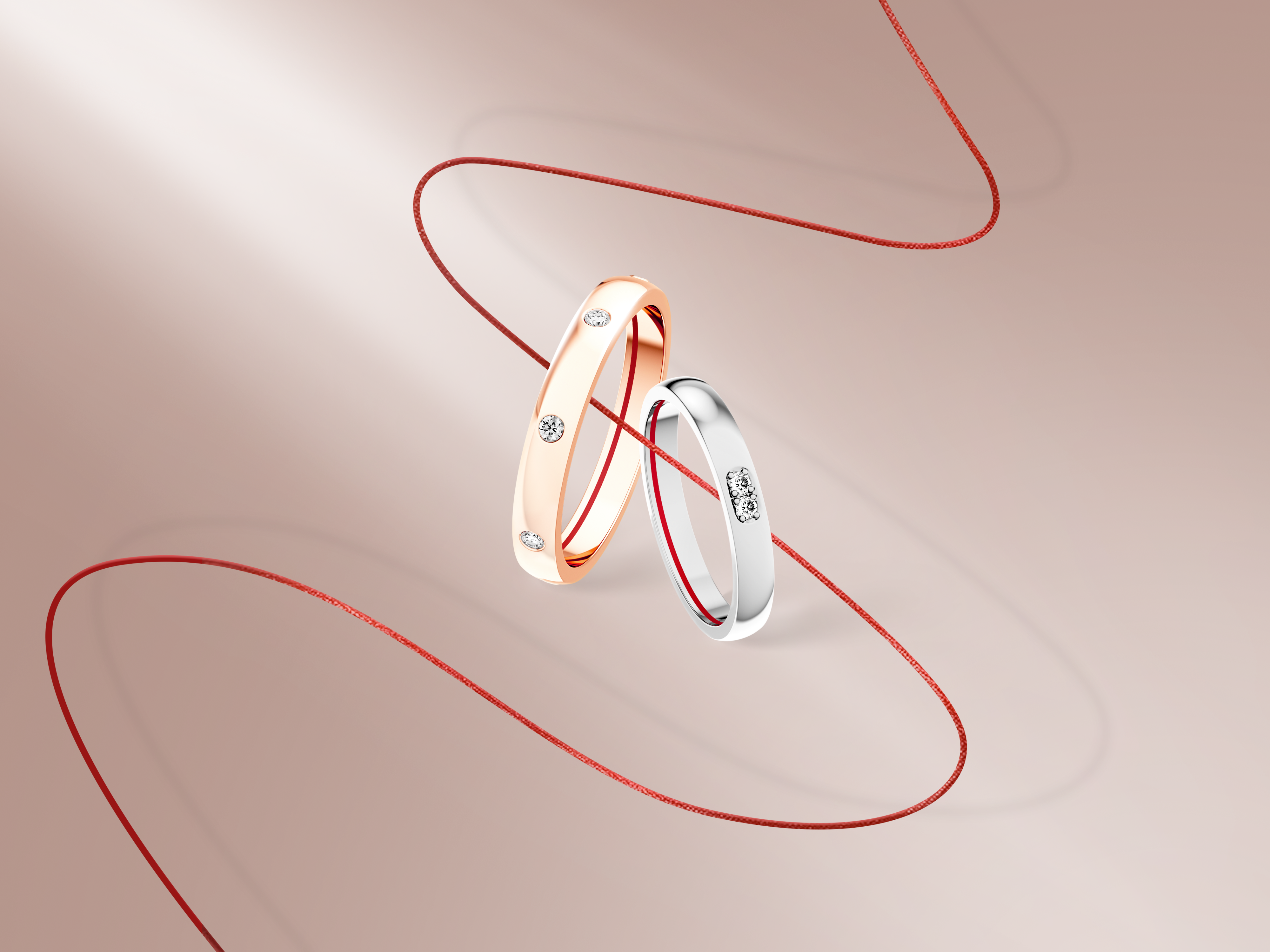 Hong Xian Red Thread Wedding Band