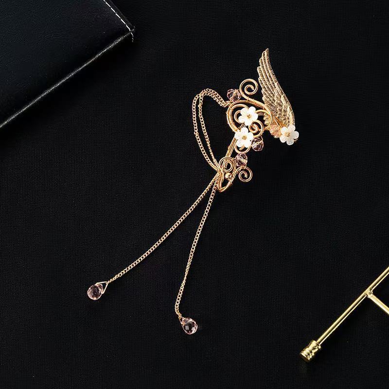 Earclip retro earrings tassel earrings