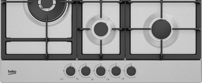 BEKO - Piano cottura a gas HIAL75225SXE 75 cm-Inox