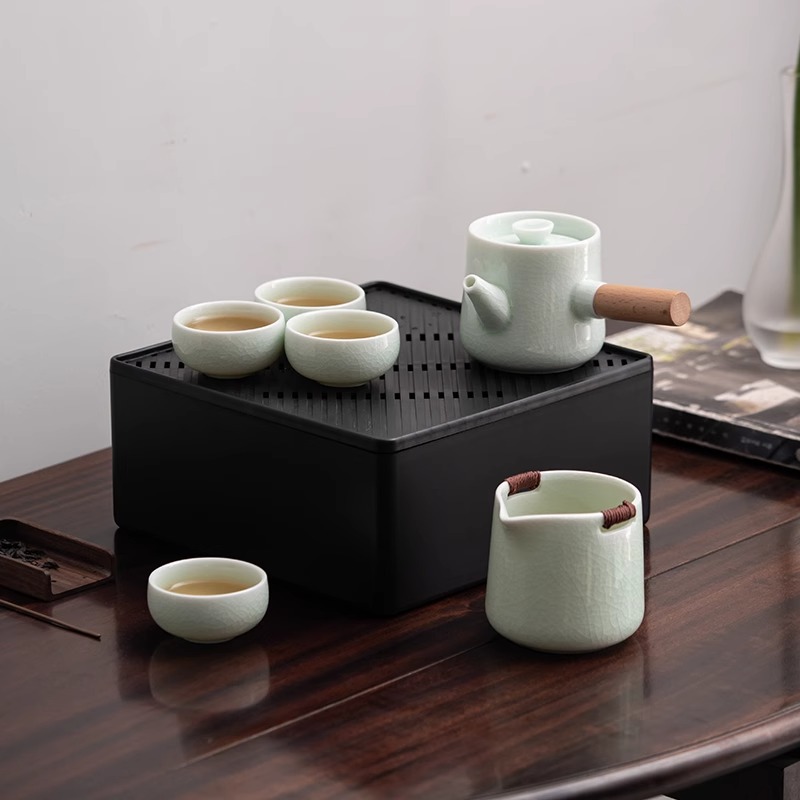 Students' birthday gifts, party souvenirs, high value, practical sense, hand-held gifts, Ge Yao side pot tea set.
