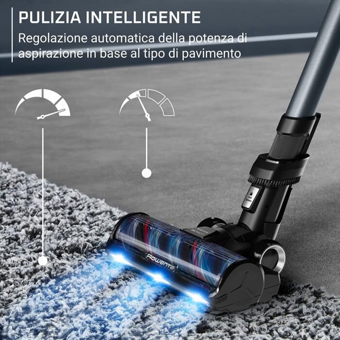 ROWENTA - Aspirapolvere senza filo RH9C71E0-INSIDE METAL & LIQUID METAL