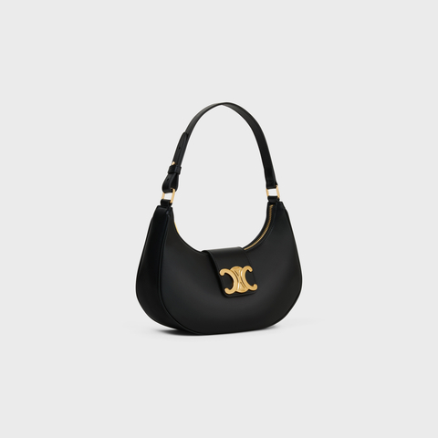 MEDIUM AVA TRIOMPHE BAG IN SMOOTH CALFSKIN BLACK