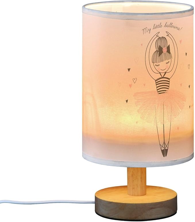 TWINKLETALE Table Lamp Cute Ballerina Girl Princess Dancing Ballet
