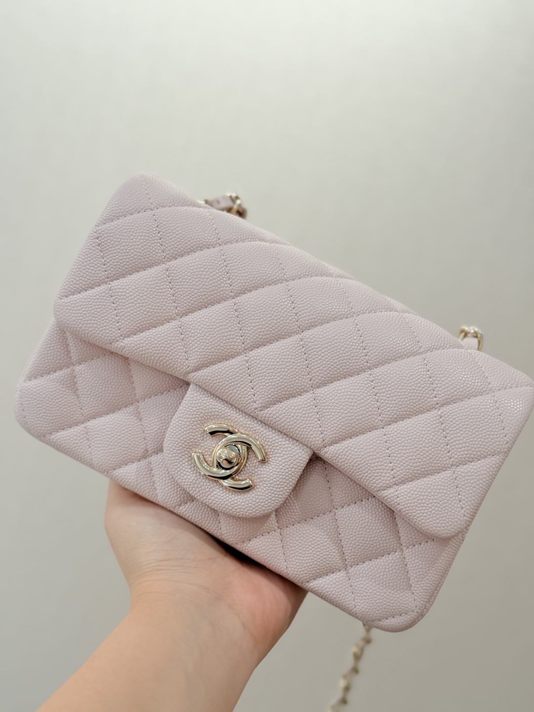 Mini Classic Flap Handbag（Off-White） - Mocuir
