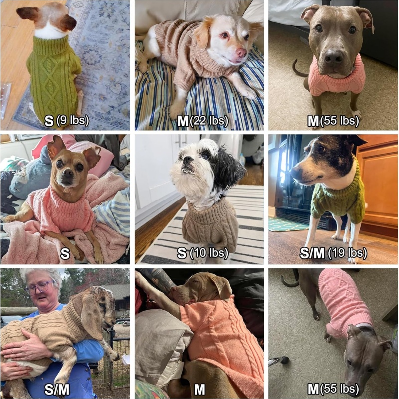 FURATTIRE Medium Dog Sweater Female Male