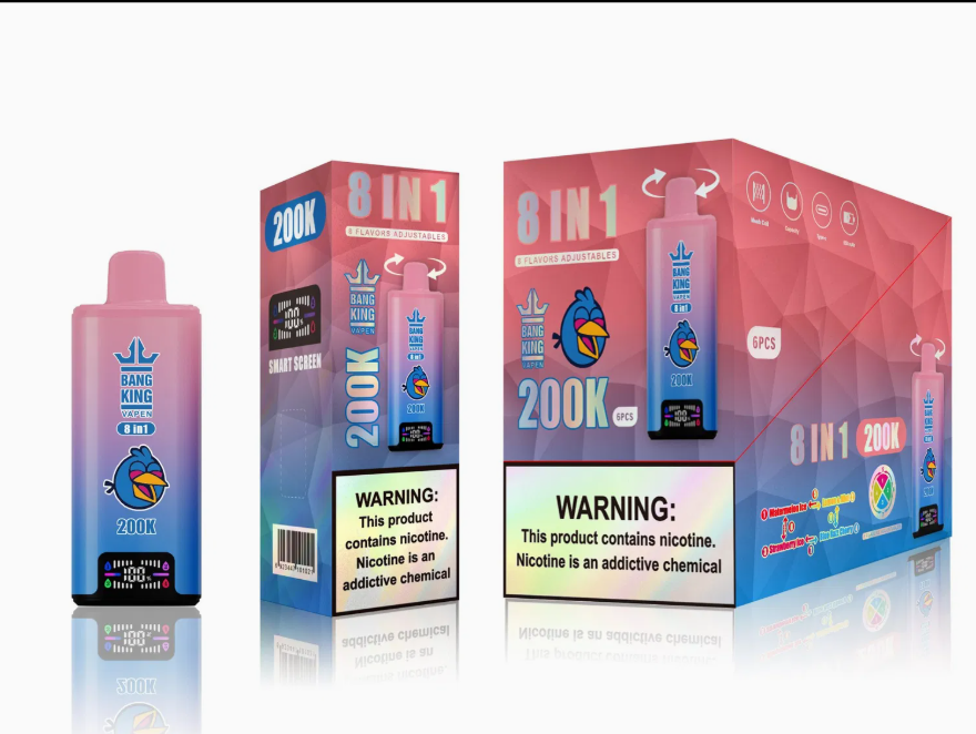 【New Arrive】Bang King 200K 8-in-1 Disposable Vape