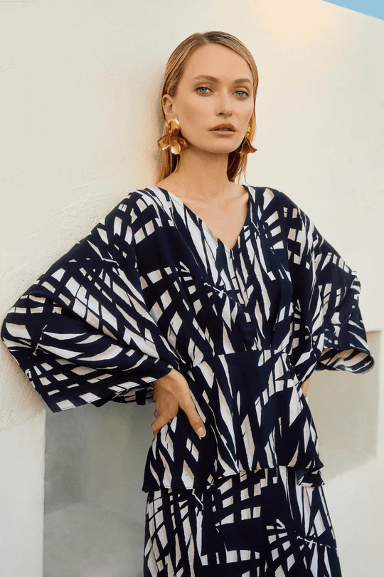 Pleat Bloom Top