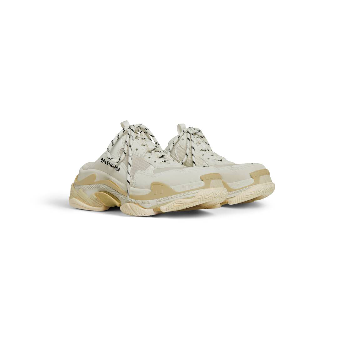 Womens Triple S Mule in White