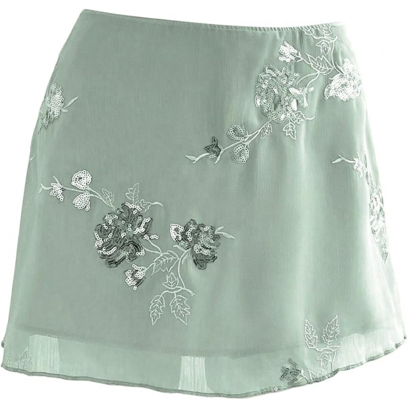 Women's Sparkly Sequin Mini Skirt
