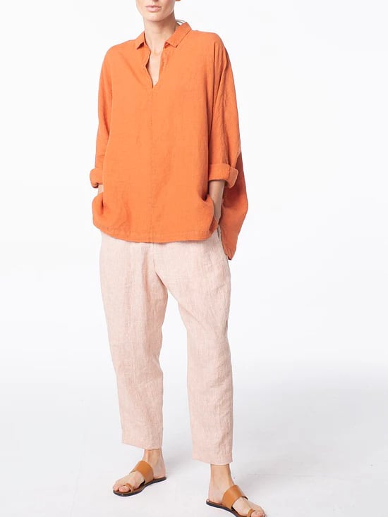 Cotton And Linen Loose Loose Shirt