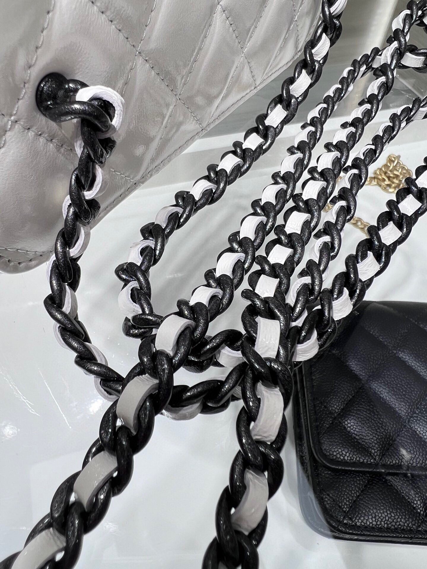 Perfect Fit Clutch with Chain  Vanity Case - Mocuir