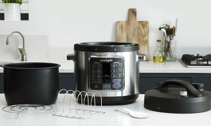 Crock Pot - TURBO EXPRESS COOKER 5.6 LT-Argento