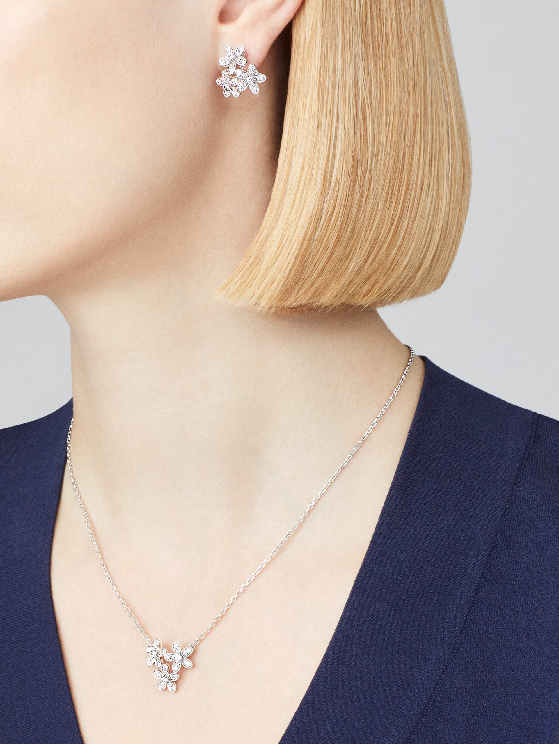 Socrate earrings, 3 flowers