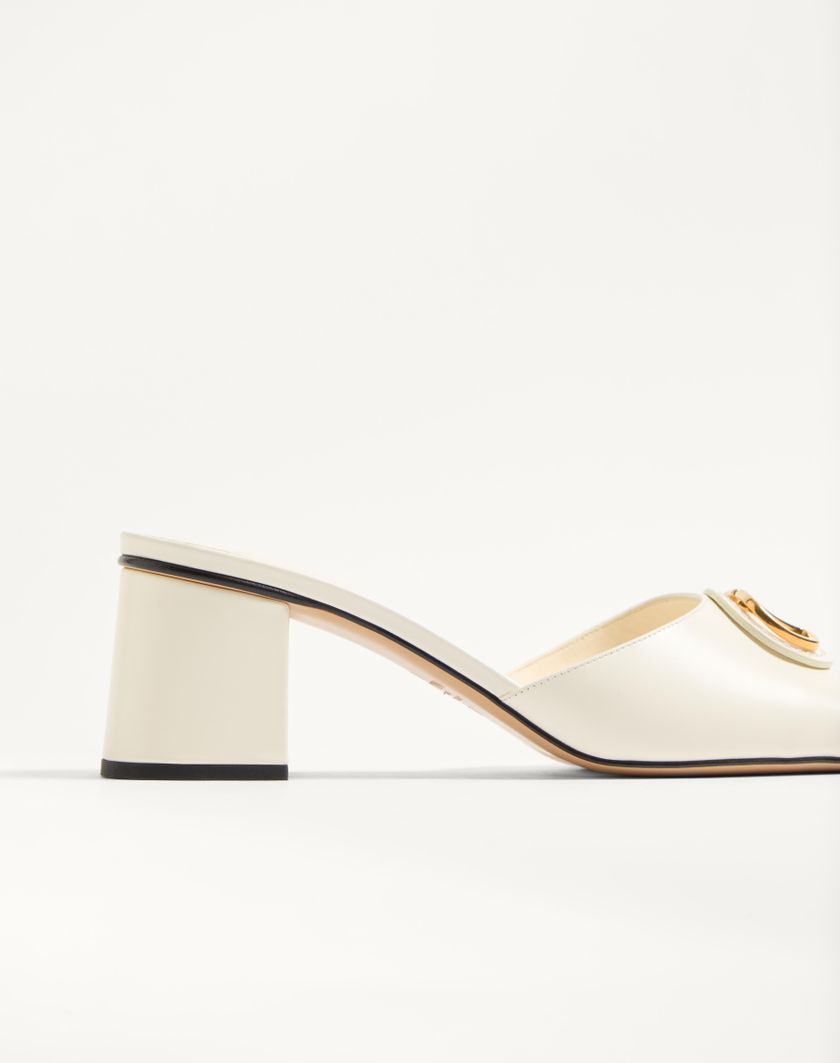 VLOGO SIGNATURE SLIDE SANDAL IN CALFSKIN 60MM