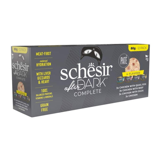 Schesir After Dark Pate Multipack 12 x 80g