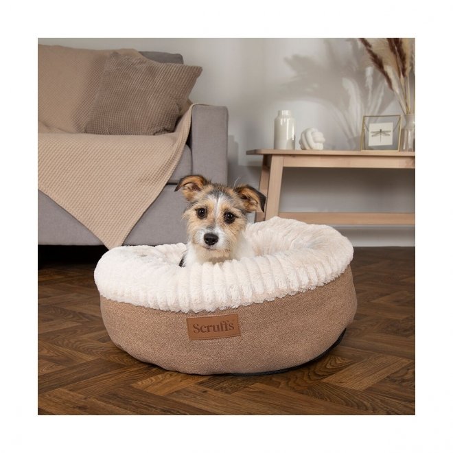 Scruffs Ellen Donut Hundeseng, beige