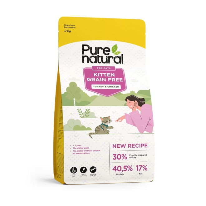 Purenatural Kitten Grain Free Turkey & Chicken