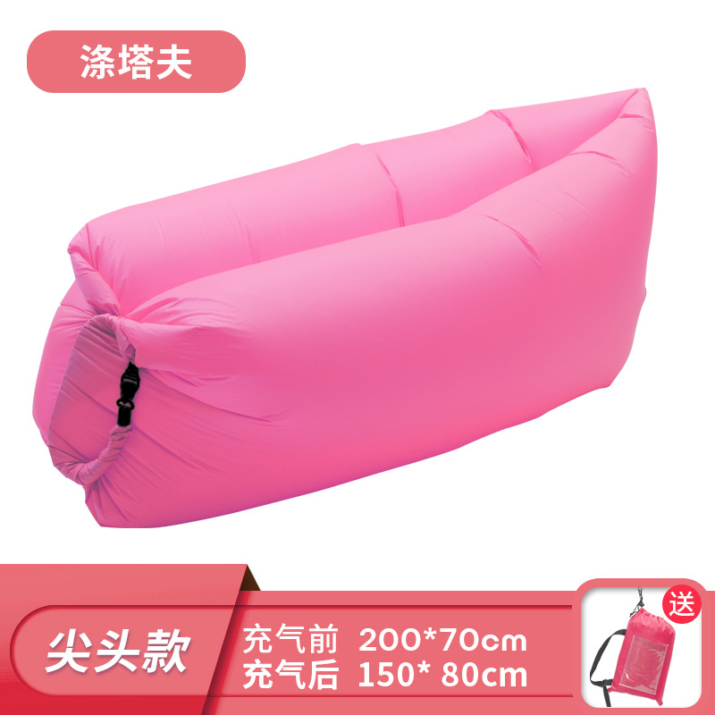 Outdoor Lazy Inflatable Sofa Air Mattress Nap Internet Popular Air Cushion Bed Folding Single Person Portable Camping Chair