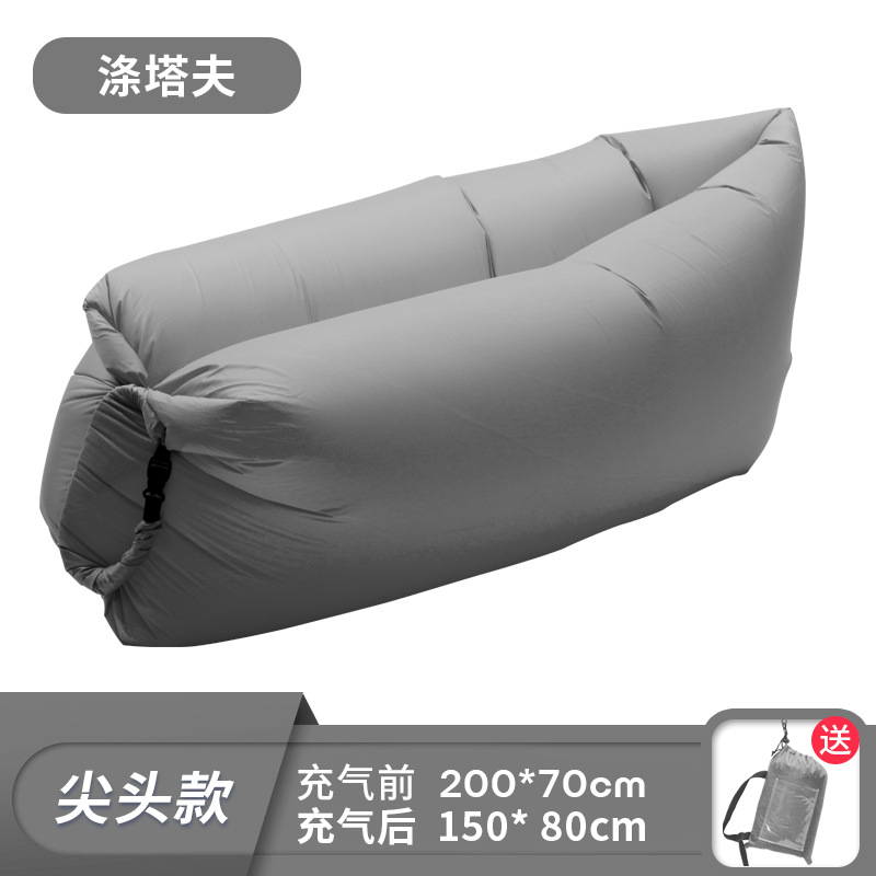Outdoor Lazy Inflatable Sofa Air Mattress Nap Internet Popular Air Cushion Bed Folding Single Person Portable Camping Chair