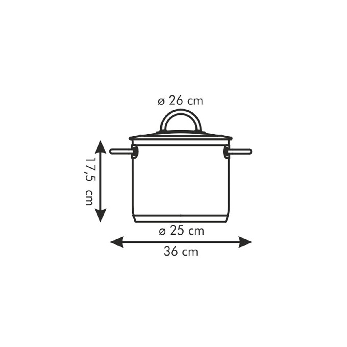 Hrnec VISION s poklicí ø 26 cm, 9,0 l