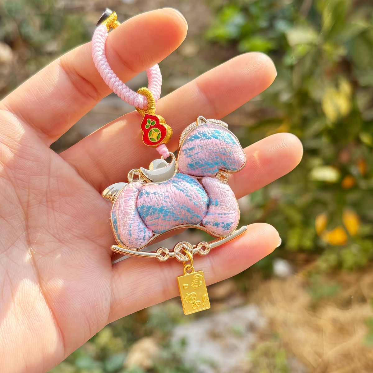 Chinese style embroidery gourd pendant decoration