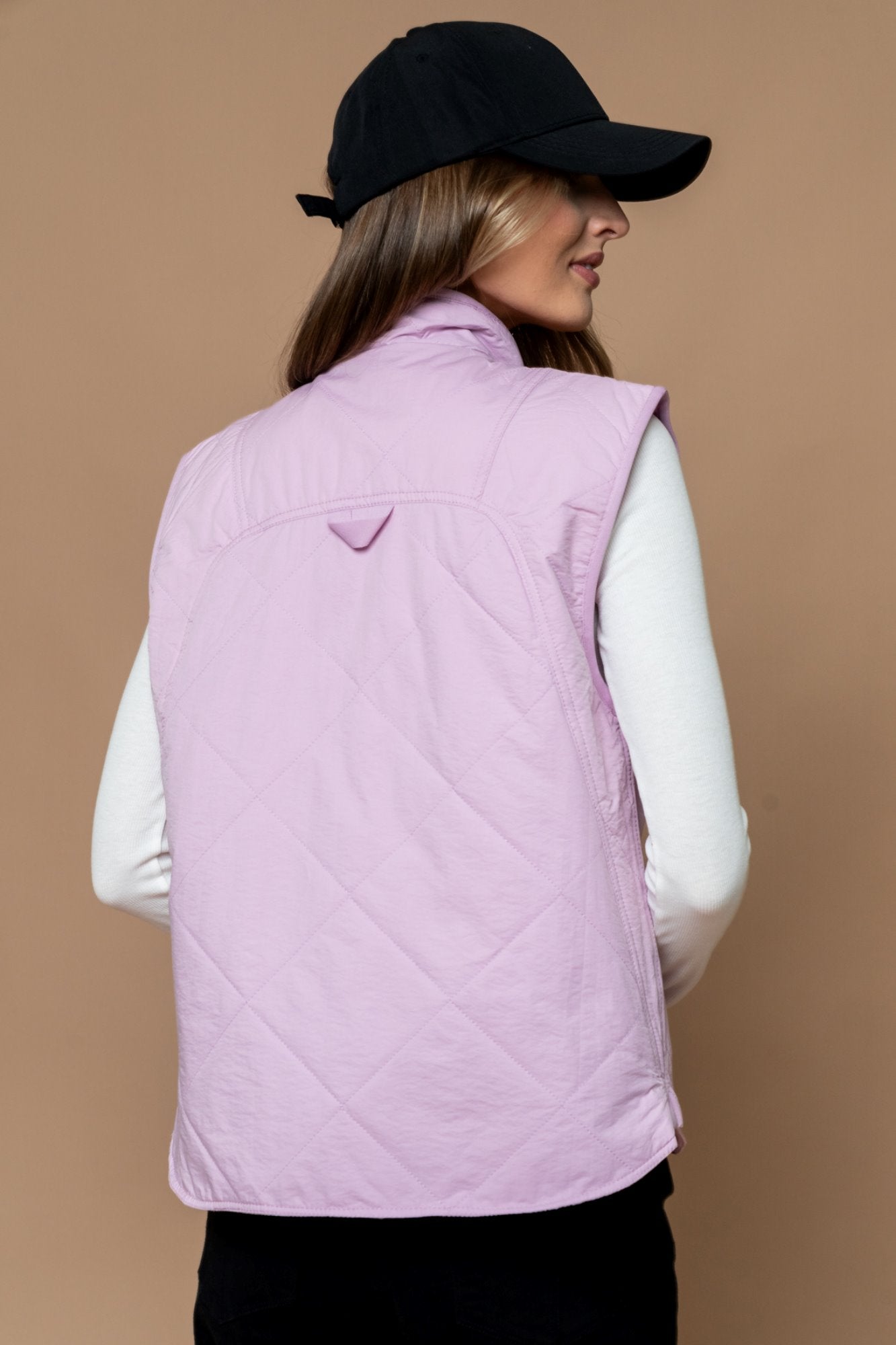 ‌Sky Tech Quilted Snap Vest
