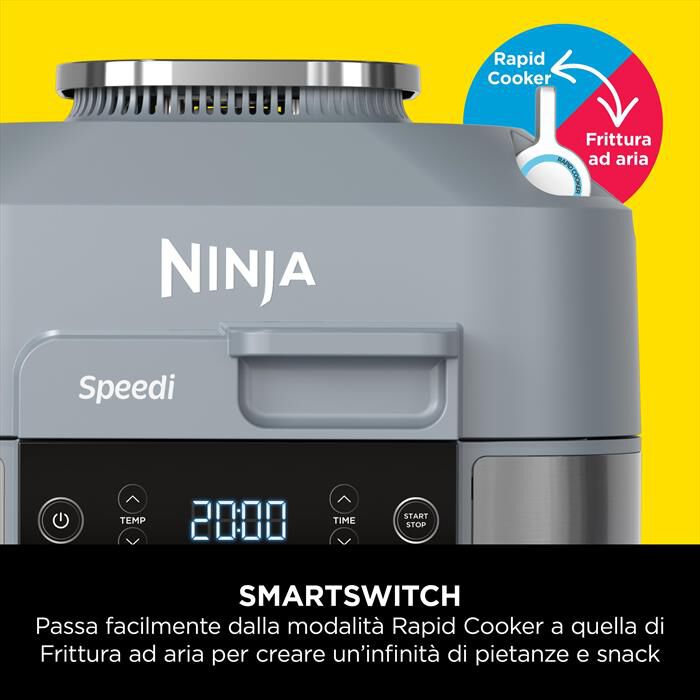NINJA - Rapid cooker-friggitrice aria Speedi ON400EU-grigio