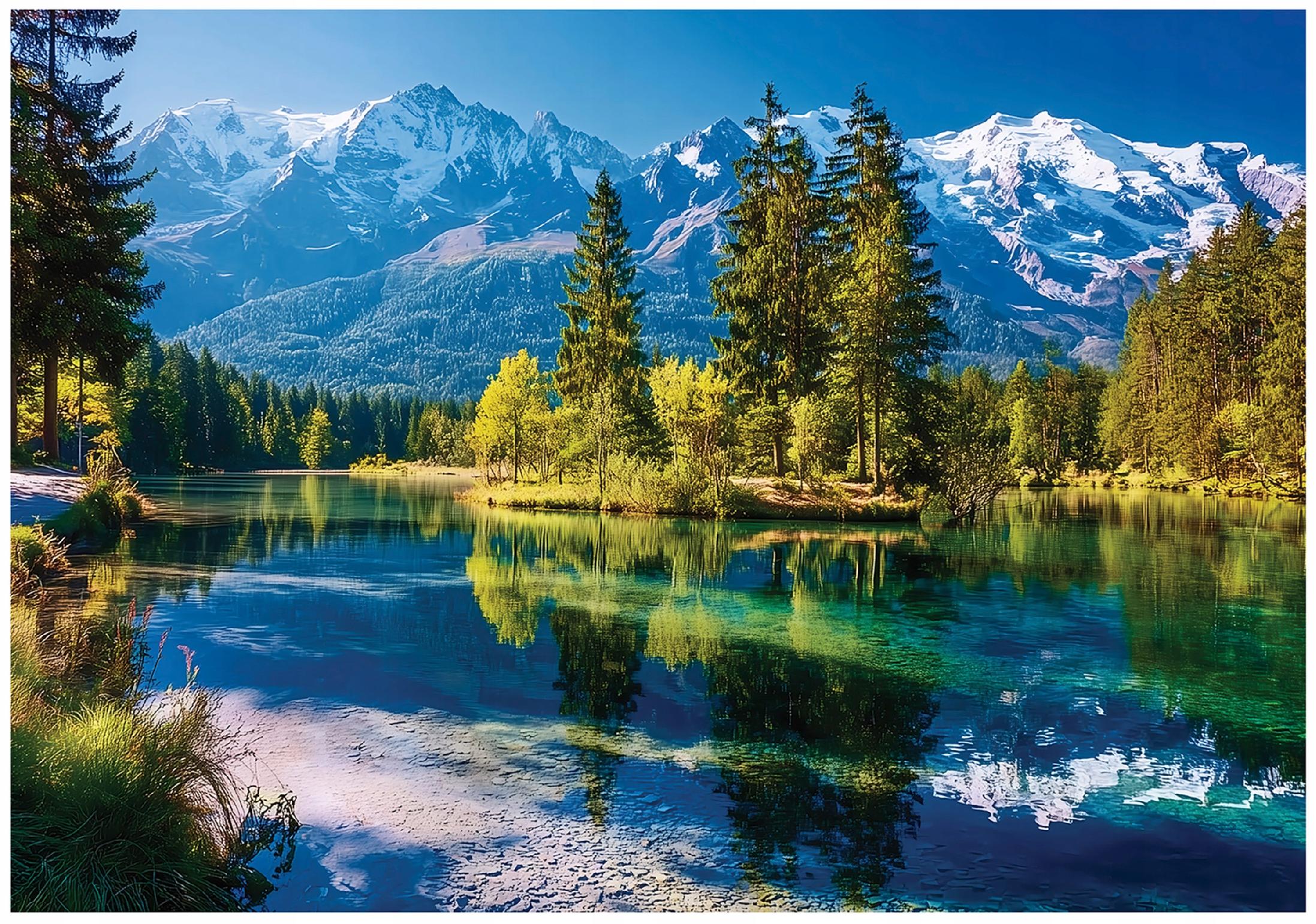 Wall mural mountains landscape nature lake for bedroom living room