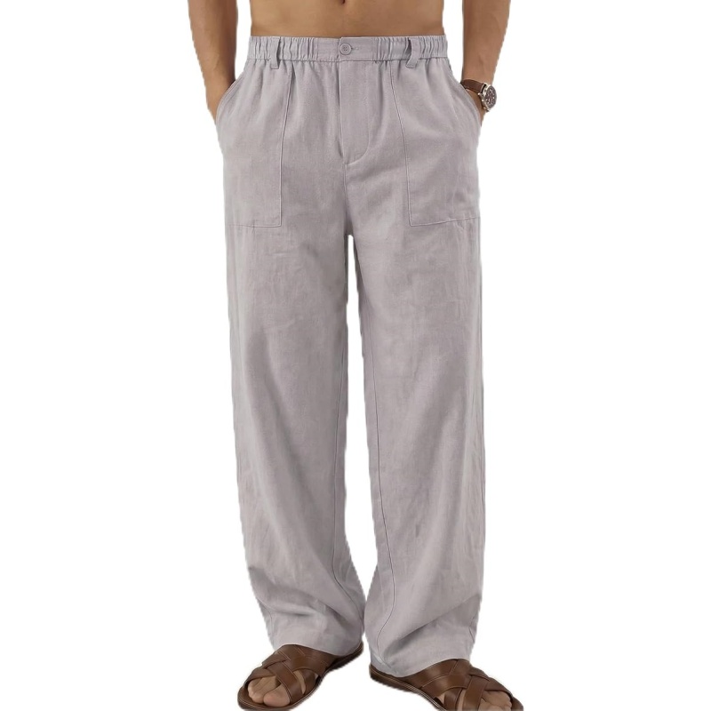 Men's Casual Linen Cotton Pants