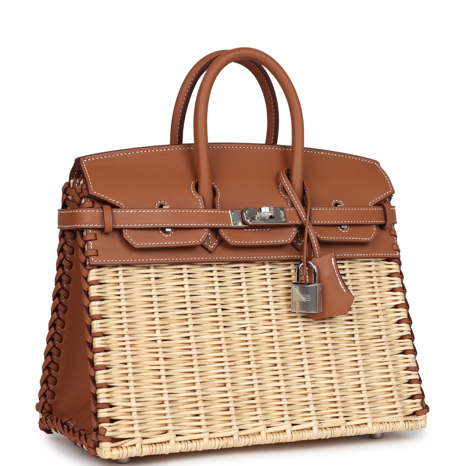 Picnic Birkin Sellier 25 Gold Swift Palladium Hardware