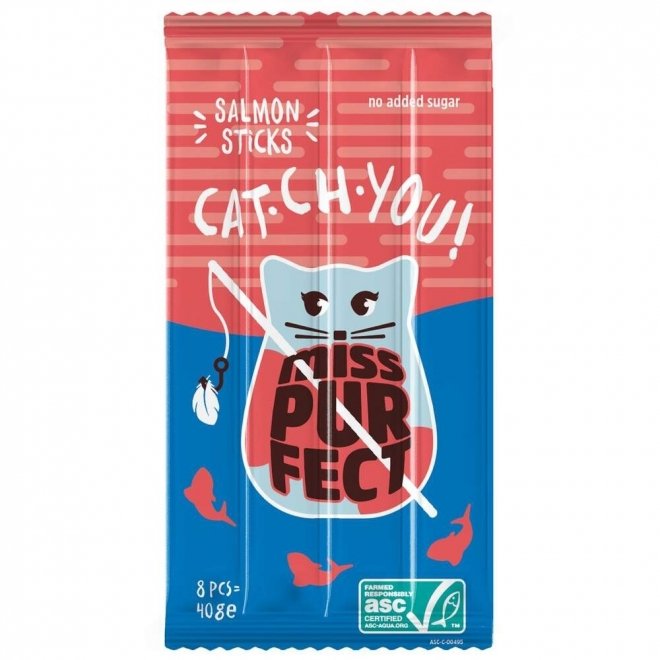 Miss Purfect Cat Sticks Laks 40g
